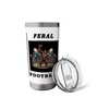 Bigfoot Feral Football Fall Season Cryptozoologist Spike Stainless Steel Insulated