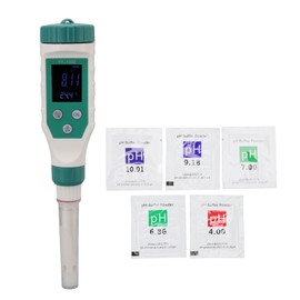 Digital PH Meter Food Beverage 0.1 Resolution PH Tester Pen with LCD Display for Fish Tank Ecological Aquaculture