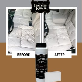 Luxury Leather Repair Automotive Leather Vinyl Repair Dye Color Restorer Compatible with LEXUS Interiors & Accessories – Easy DIY Leather Dye (Dark Ivory (Trim), 16oz)