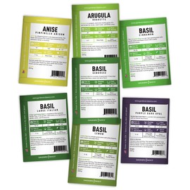 Gardeners Basics Complete Medicinal Herb Seeds for Planting Collection - 35 Best Herbs Variety Pack for Teas and Home Remedies - Indoor, Outdoor, Hydroponic Herbal Herbalist Seed - Non-GMO, Heirloom