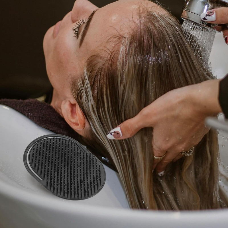 12 Piezas Peine de Masaje para Hombres Negro, Plástico, Portátil