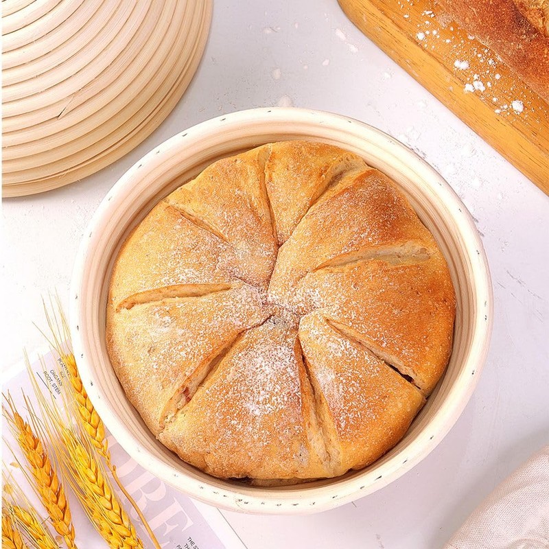 Premium Bread Proofing Basket Set – 9" Round & 10"