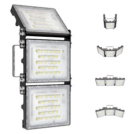 STASUN 300W LED Flood Light, Mini Series Outdoor Floodlight, 30000LM 6000K Daylight White, IP66 Waterproof, 3 Adjustable Heads, Exterior Flood Lights for Backyard, Driveway, Garage, Patio, Barn