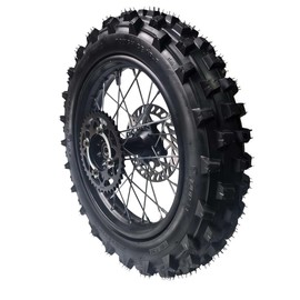 aohuang 14" Rear Wheel Rim Tire Assembly for 125cc 150cc Dirt Bike tao TTR SSR CRF Apollo 15mm axle Includes 190mm Steel Brake disc 90/100-14 Tire Tube With Brake Rotor and 428 41T Sprocket