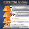 BAIDICE 1 Pair Heavy Duty Locking Drawer Slides with Lock