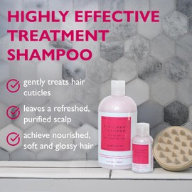 12 Benefits Treatment Shampoo – Hydrating Scalp Treatment, Gentle, Effective Cleanse, Sulfate-Free Shampoo for Dry, Damaged, and Color-Treated Hair, 2 Fl Oz (56 ML)