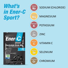 Ener-C Sport, Electrolyte Drink Mix, Mixed Berry, 12 count