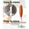 Elementi Portable Milk Frother & Stand – Compact Mixer for