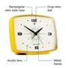 NEWGATE ® Brooklyn Alarm Clock | Rectangular Design | Lemon