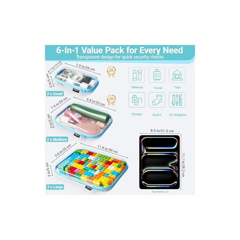 Travel Makeup Organizer, Compact Lightweight Accessory for Travel and Daily