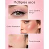 Erinde 3 tonos Cosmetics Powder Blush Palette Mate,01
