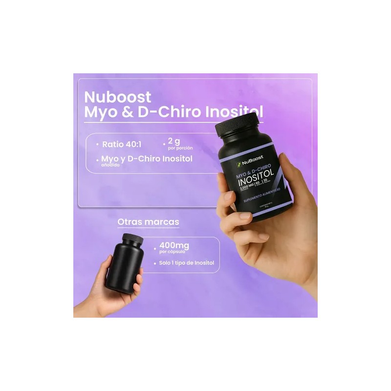 Myo Y D-chiro Inositol Nuboost 60 Cápsulas De 2g
