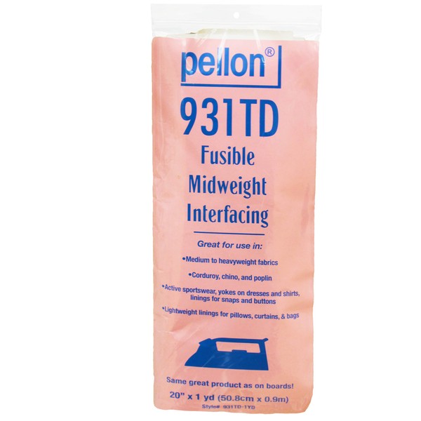 Pellon Fusible Interfacing 1 Yard (1 Pack, 931TD)