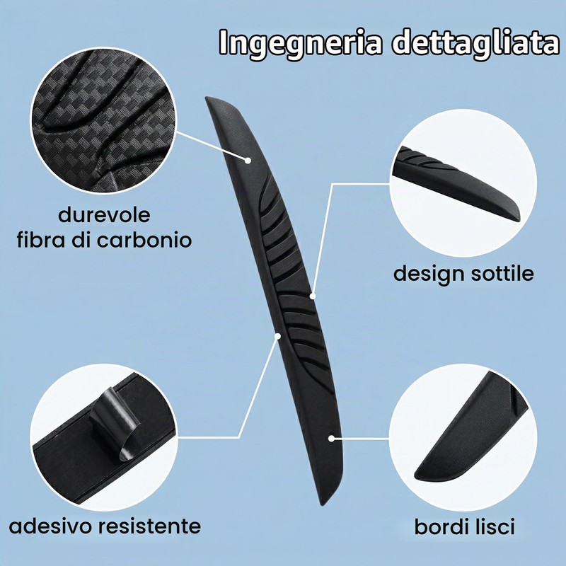 6 Pezzi Paracolpi Auto, Protezione Portiere, Proteggi Sportello, Bordo Protector
