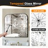 Bathroom Vanity Mirror,30" x 30" Black Metal Framed Wall Mirror