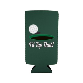I'd Tap That Slim Can Coolie (1, Dark Green)