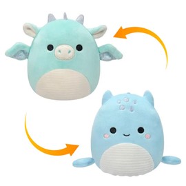 Squishmallows 5 inch Flip-A-Mallows Kellytoy Pluch (Miles & Lune), SQFP00176