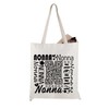 Nonna Gift Nonna Typography Canvas Tote Bag Travel Bag Shopping