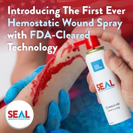 1.5oz SEAL Aerosolized Hemostatic Wound Spray – Rapid Bleeding Control - Emergency Preparedness Product - Perfect for Home Use