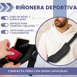 ZESTEREX® Laufgürtel für Herren, ideal für Sport, Laufgürtel für Damen, verstellbar und leicht, wasserdicht und vielseitig