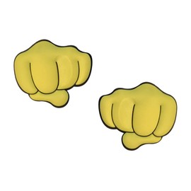 Racket Expressions - Fist Emoji Tennis Racket Dampener Shock Absorber - Tennis Dampeners for Rackets - Tennis Vibration Dampeners 2 Pack