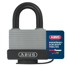 ABUS 49976 Aluminium Padlock with 6401 Alike Keyed - Silver