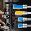 HPMAISON 4PCS 1/4 Inch Shank Flush Trim Pattern Template Router