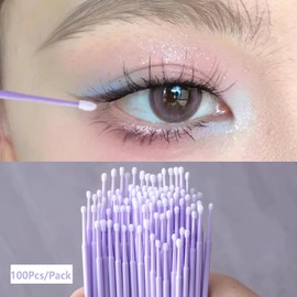 800 Stücke Micro Applikatoren Pinsel,BetterJonny Wimpernverlängerung Pinsel, Microbürsten Wimpernverlängerung für Make-Up, Dental und Oral (Hellviolett)