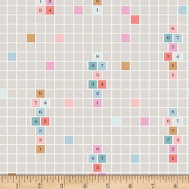 Art Gallery Fabrics Art Gallery Playground Hopscotch Jump Fabric, Light Beige