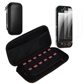 Switch Case, ZLYM Storage Case, Holds 12 Game Cards, 2 Gift Films, Dustproof, Dirt-Proof, Waterproof, Shockproof, Full Protection, Convenient to Carry, Large Capacity, Storage Bag, Protective Cover,