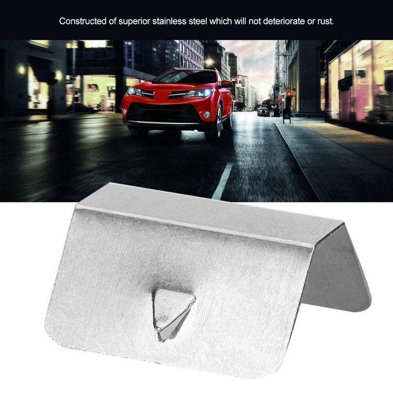 Broco Air Deflector Clips Rain Wind Universal Mounting Channel Stainless