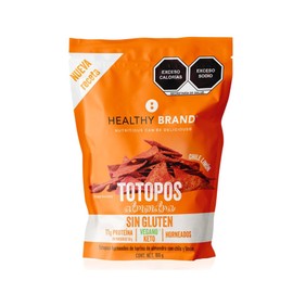 Healthy Brand | Totopos Horneados Keto Sabor Chile y Limón 100g