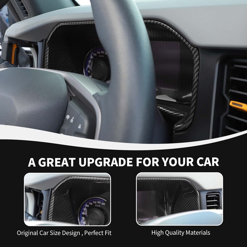 RAZPOY for Bronco Dashboard Panel Trim, Center Control Dash Board