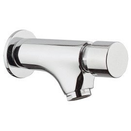 Outlet Valve with Push Button Opener - Chrome - 15 Seconds