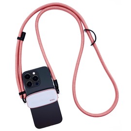 WAAVA Cell Phone Lanyard Crossbody Clip Phone Strap Holder, Adjustable Neck Strap Chain, Cute Lanyard Phone Charm, Universal Stylish Cell Phone Accessory for Women And Men (Pink)