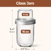 ComSaf 2-Pack 20 oz Overnight Oats Containers with Lids On-The-Go