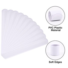 FUSHENMU 48pcs White Slap Bracelet Blank Snap Bracelet Wristband for Kids DIY Craft Painting School Project Party Favor Supply