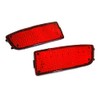 RZG 2x Red Lens Rear Bumper Reflector LED Fog Tail