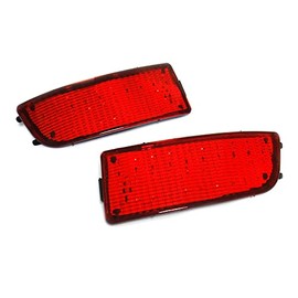 RZG 2x Red Lens Rear Bumper Reflector LED Fog Tail Stop Brake Light DRL For 2006+ Sprinter 906 Crafter 2E
