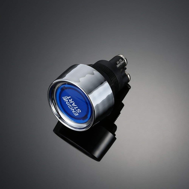 DC 12V 50A Blue Auto Car Start Engine Button Light