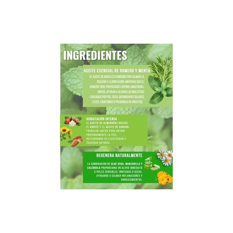 Oleum Vitae Crema Corporal Aceites Esenciales Romero Menta Altamente Hidratante
