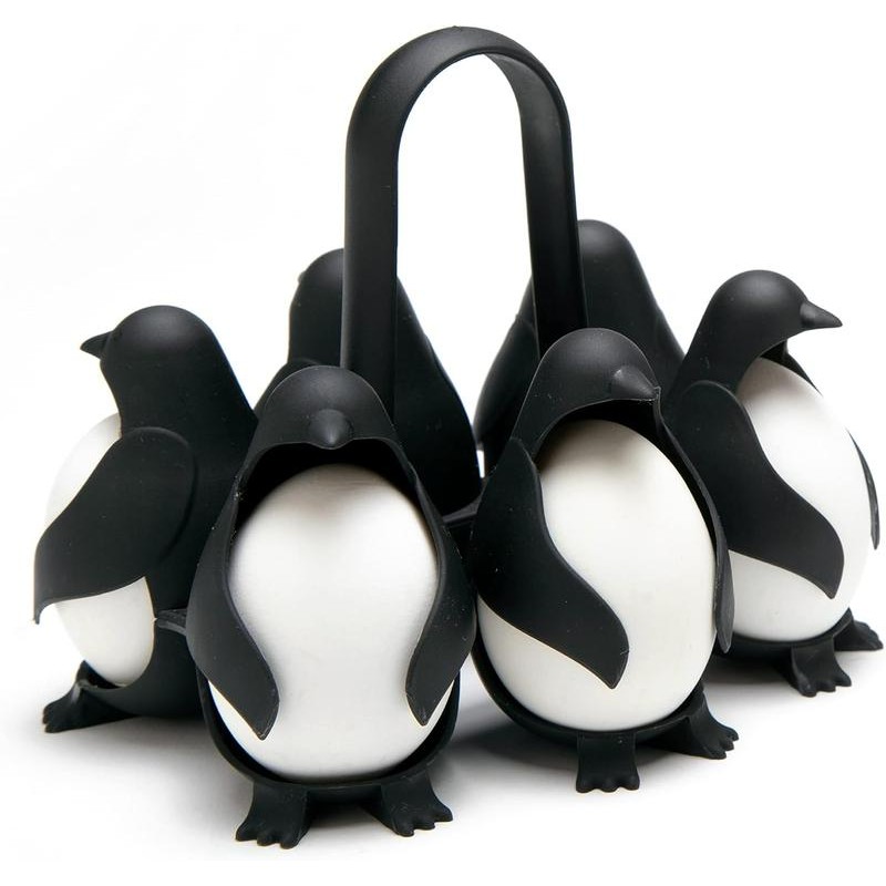Peleg Design Egguins 3-in-1 Cook, Store and Serve Egg Holder,