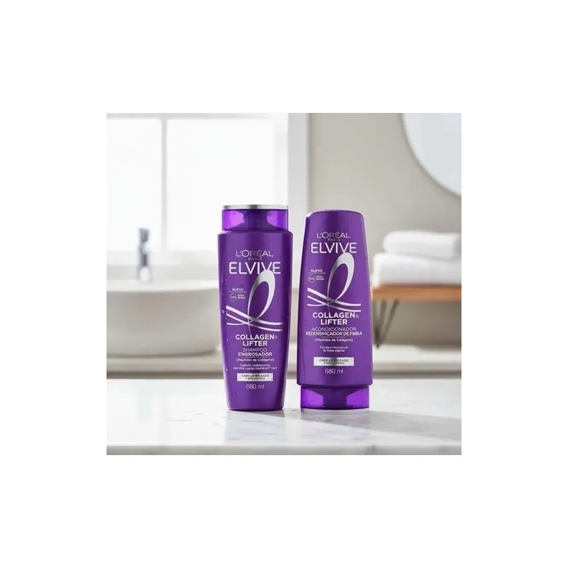 Elvive Colágeno Lifter 680ml Shampoo + Acondicionador