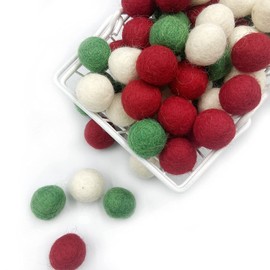 Christmas Felt Wool Ball 2cm 80pc Pom Pom Ball Garland Party Decor DIY Custom Felt Ball Home Decor Garland