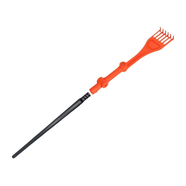 F Fityle Garden Leaf Rake Lawn Rake Adjustable Rotating Head