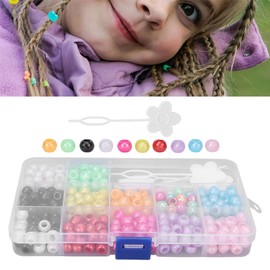 365 pcs Dreadlocks Beads Hair Braid Rings DIY Hair Beard Decoration Accessories Cuffs Decoration/Accessories Jewelry, unisex(Multi-colored)