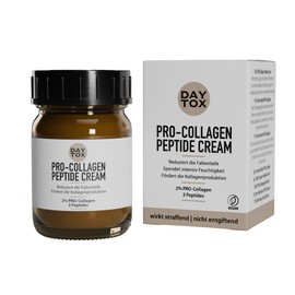 Daytox PRO Collagen Peptide Cream (50 ml) – Anti Aging Crème mit veganem Kollagen & Peptiden – reichhaltige Tagescreme strafft die Haut & polstert auf – geeignet für alle Hauttypen