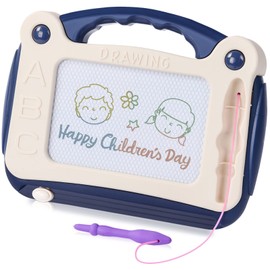 OSDUE Toddler Learning Toys for Little Girl Boy, Coloring Magnetic Drawing Board Erasable Doodle Sketch Pad with Stampers Cards, Birthday Travel Toys for 3 4 5 6 Years Kid