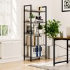 NUMENN Bookshelf, 5 Tier Bookshelves, Home Office Bookcase Shelf Storage