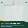 Hibbent All Metal 10'' Rainfall Shower Head Combo,High Pressure Handheld